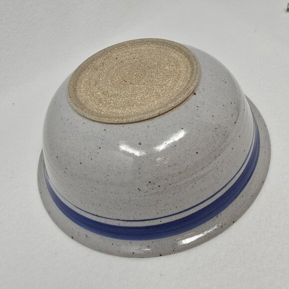 Handmade Pottery Bowl Cat Design Artisan Stoneware Unknown Mark - Picture 8 of 11